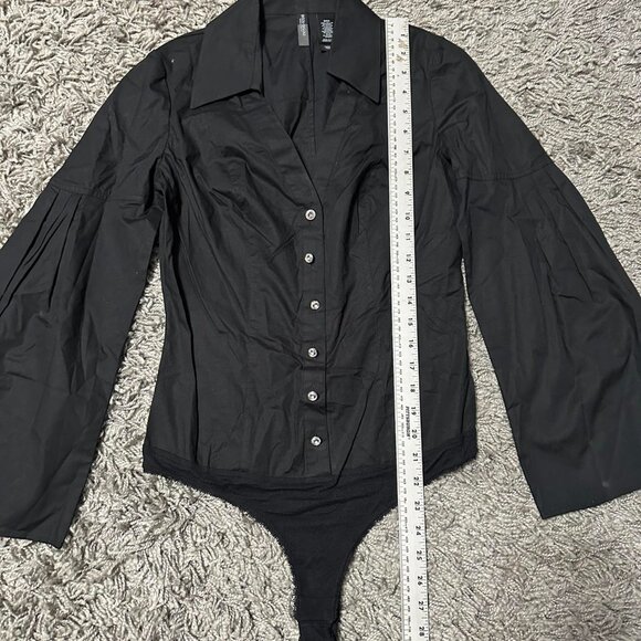 2000s NWT Bisou Bisou Flare Sleeve Body Suit Size Small - Picture 4 of 8